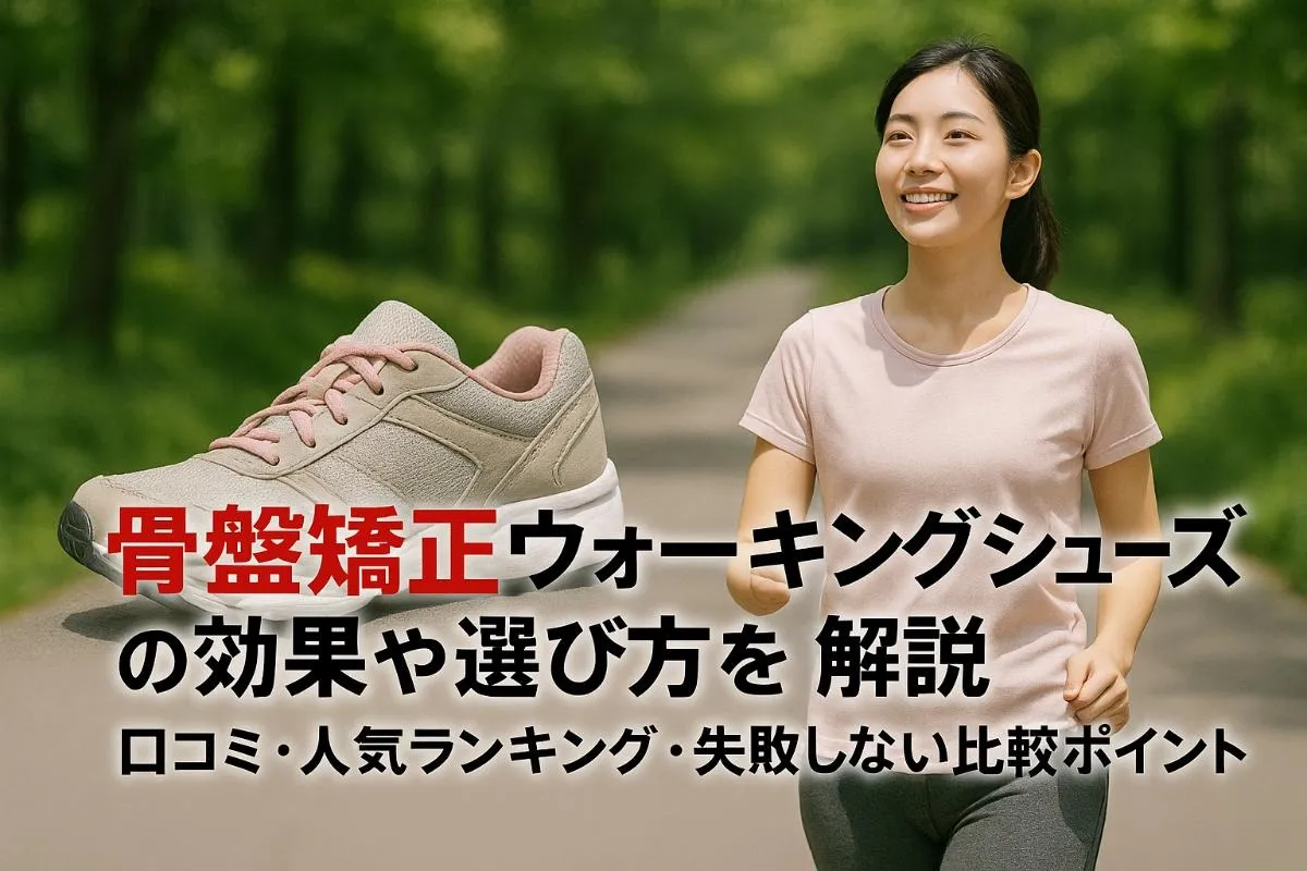 骨盤矯正用ウォーキングシューズの効果や選び方｜失敗しない比較ポイントを解説
