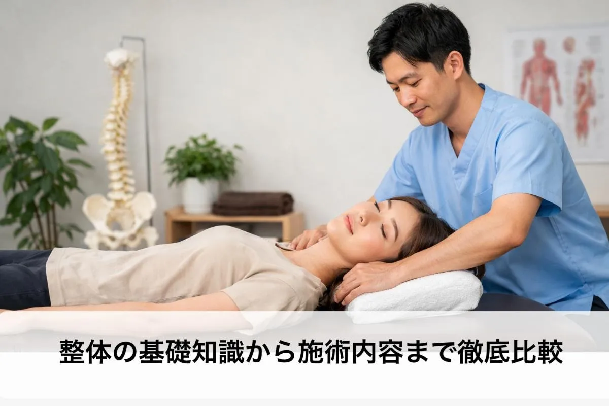 整体の基礎知識から施術内容まで徹底比較